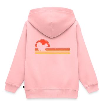 Écureuil - Sweat Premium à capuche enfant bio - rose - Dos - AI Model Kid Female (0cm)