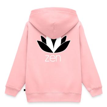 ZEN - Sweat Premium à capuche enfant bio - rose - Dos - AI Model Kid Female (0cm)