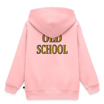 Old school - Kinder Premium Organic Hoodie - Rosa - Hinten - AI Model Kid Female (0cm)