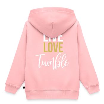 Gymnastik Turnen Turnerin Bodenturnen Geschenk - Kinder Premium Organic Hoodie - Rosa - Hinten - AI Model Kid Female (0cm)