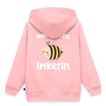 Nachwuchsimker Imker Imkerin Bienen Bienenzüchter - Kinder Premium Organic Hoodie - Rosa - Hinten - AI Model Kid Female (0cm)