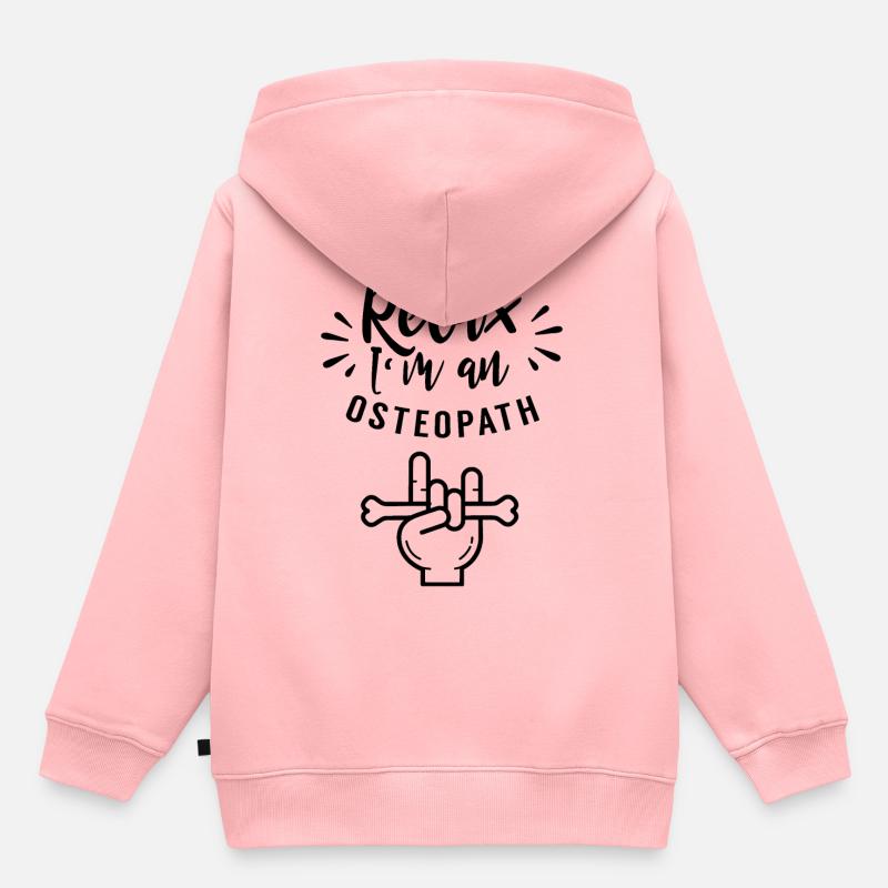 Entspann Dich Ich Bin Ein Osteopath Osteopathie - Kinder Premium Organic Hoodie - Rosa