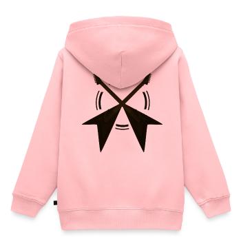 E-Gitarre - Guitar - Heavy Metal - Rock - Kinder Premium Organic Hoodie - Rosa - Hinten - AI Model Kid Female (0cm)