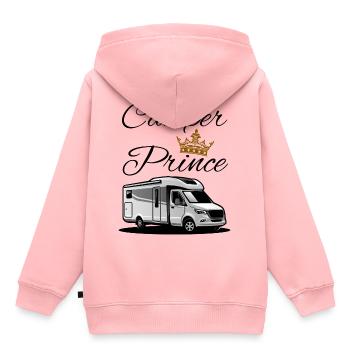 Camper Prince-Camper Prince - Kids Premium Organic Hoodie - rose - Back - AI Model Kid Female (0cm)