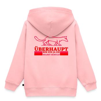 Ich bin immer Schuld - Kinder Premium Organic Hoodie - Rosa - Hinten - AI Model Kid Female (0cm)