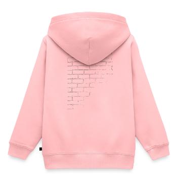 mur - Sweat Premium à capuche enfant bio - rose - Dos - AI Model Kid Female (0cm)