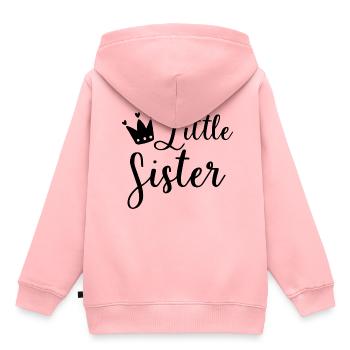 Little Sister - Sweat Premium à capuche enfant bio - rose - Dos - AI Model Kid Female (0cm)