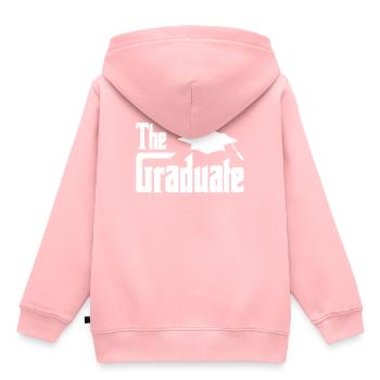école - Sweat Premium à capuche enfant bio - rose - Dos - AI Model Kid Female (0cm)