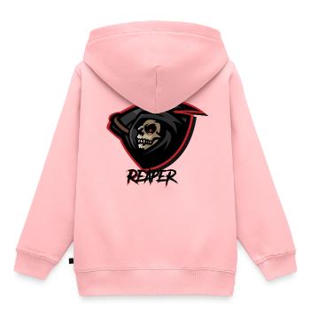 Grim Reaper - Reaper - Kids Premium Organic Hoodie - rose - Back - AI Model Kid Female (0cm)