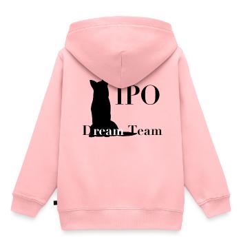 IPO Dream Team - Kinder Premium Organic Hoodie - Rosa - Hinten - AI Model Kid Female (0cm)