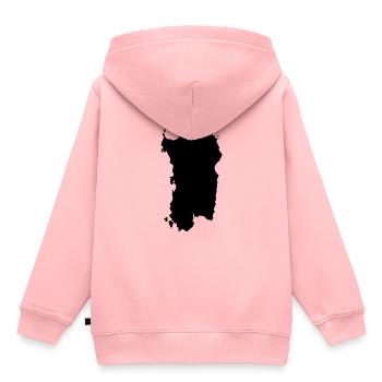 Sardaigne Sardegna Italie Vacances Île Émigration - Sweat Premium à capuche enfant bio - rose - Dos - AI Model Kid Female (0cm)