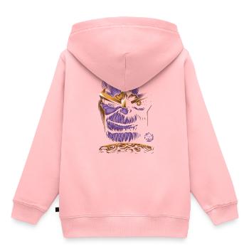 Superhero, héros de cinéma, Thanos - Sweat Premium à capuche enfant bio - rose - Dos - AI Model Kid Female (0cm)