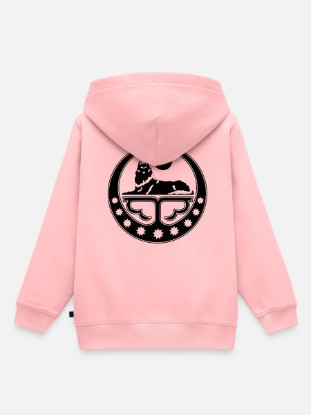 Logo de la Tchétchénie - Sweat Premium à capuche enfant bio - rose