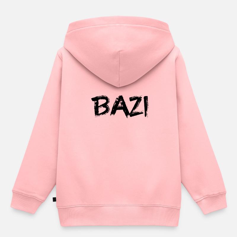 Bazi! - Kinder Premium Organic Hoodie - Rosa