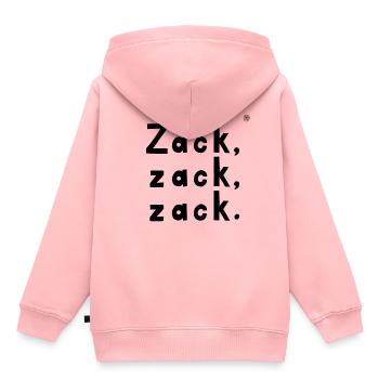 Zack zack zack (schwarz) - Kinder Premium Organic Hoodie - Rosa - Hinten - AI Model Kid Female (0cm)