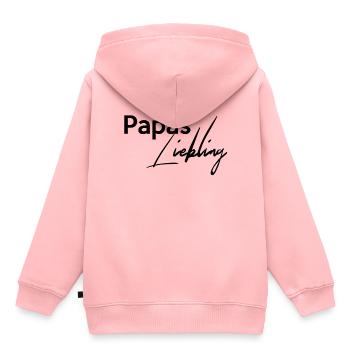 Papas Liebling Einzelkind Liebling Darling - Kinder Premium Organic Hoodie - Rosa - Hinten - AI Model Kid Female (0cm)