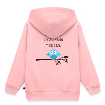 Le lève-tôt peut me - Sweat Premium à capuche enfant bio - rose - Dos - AI Model Kid Female (0cm)