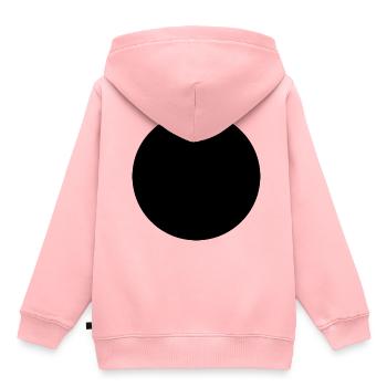 Black Circle Empty - Kids Premium Organic Hoodie - rose - Back - AI Model Kid Female (0cm)