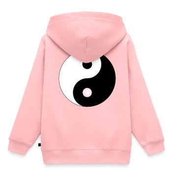 yin yang symbol Taiji Qigong Kung Fu Tao gift - Kids Premium Organic Hoodie - rose - Back - AI Model Kid Female (0cm)