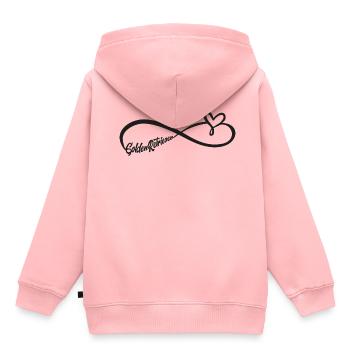 Golden Retriever love infinity symbol - Kids Premium Organic Hoodie - rose - Back - AI Model Kid Female (0cm)