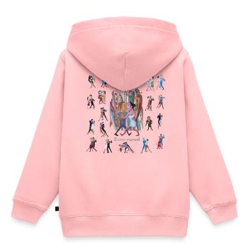 buenos aires tango - Sweat Premium à capuche enfant bio - rose - Dos - AI Model Kid Female (0cm)