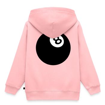 Black ball billiard 8 2509 - Kids Premium Organic Hoodie - rose - Back - AI Model Kid Female (0cm)