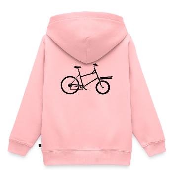 Lastenrad - Kinder Premium Organic Hoodie - Rosa - Hinten - AI Model Kid Female (0cm)