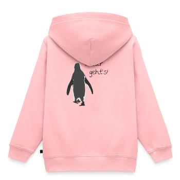 Go on! - Kids Premium Organic Hoodie - rose - Back - AI Model Kid Female (0cm)
