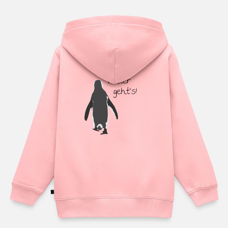 Weiter geht's! - Kinder Premium Organic Hoodie - Rosa