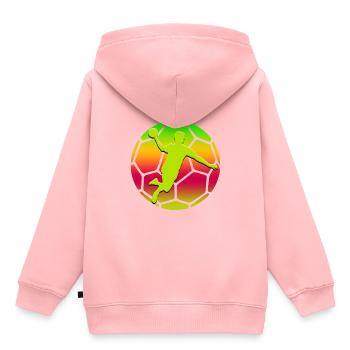 HANDBALLER ball - Kids Premium Organic Hoodie - rose - Back - AI Model Kid Female (0cm)