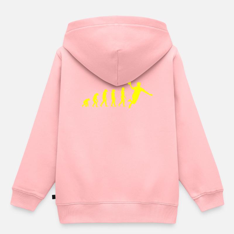 HANDBALL Evolution - Kinder Premium Organic Hoodie - Rosa
