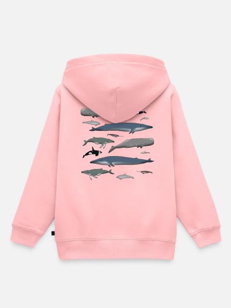 Wale - Kinder Premium Organic Hoodie - Rosa