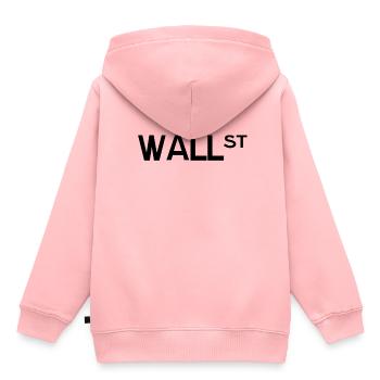 Copie noire de Wallstreet - Sweat Premium à capuche enfant bio - rose - Dos - AI Model Kid Female (0cm)