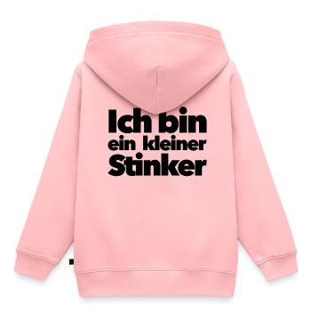 Ich bin ein kleiner Stinker - Spaß - Kinder Premium Organic Hoodie - Rosa - Hinten - AI Model Kid Female (0cm)