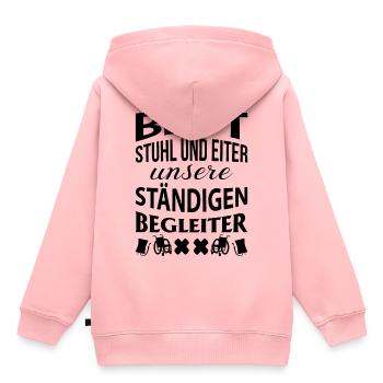 Krankenschwester Krankenpfleger - Kinder Premium Organic Hoodie - Rosa - Hinten - AI Model Kid Female (0cm)