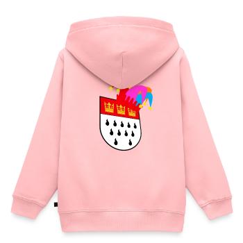 Köln Karneval - Kinder Premium Organic Hoodie - Rosa - Hinten - AI Model Kid Female (0cm)