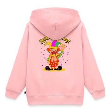 Köln Karneval - Kinder Premium Organic Hoodie - Rosa - Hinten - AI Model Kid Female (0cm)