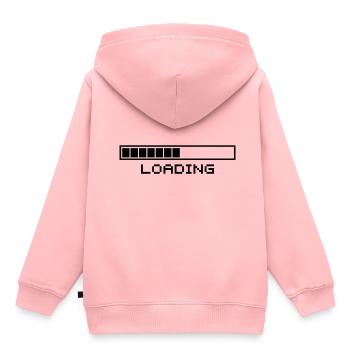 nerd gamer loading bar handy progress bar - Kids Premium Organic Hoodie - rose - Back - AI Model Kid Female (0cm)