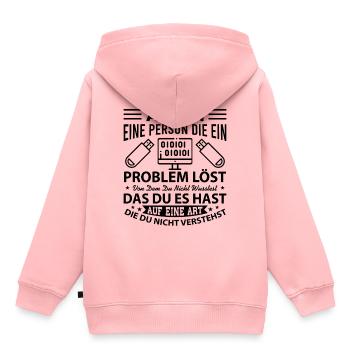 Administrator Admin - Kinder Premium Organic Hoodie - Rosa - Hinten - AI Model Kid Female (0cm)