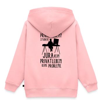 Jura - Kinder Premium Organic Hoodie - Rosa - Hinten - AI Model Kid Female (0cm)