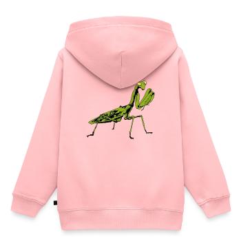 Insekt Insekten Gottesanbeterin Naturliebhaber - Kinder Premium Organic Hoodie - Rosa - Hinten - AI Model Kid Female (0cm)
