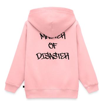 master of disaster - Kinder Premium Organic Hoodie - Rosa - Hinten - AI Model Kid Female (0cm)