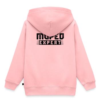 Moped Experte - Kinder Premium Organic Hoodie - Rosa - Hinten - AI Model Kid Female (0cm)