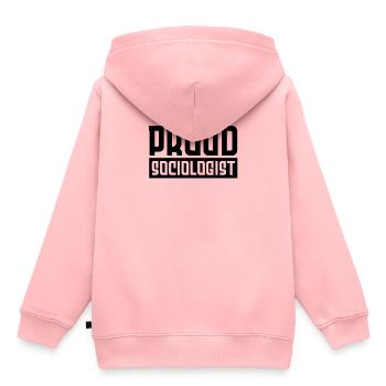 Beruf Soziologie Student Gesellschaft Soziologe - Kinder Premium Organic Hoodie - Rosa - Hinten - AI Model Kid Female (0cm)