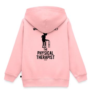 Physiotherapie - Kinder Premium Organic Hoodie - Rosa - Hinten - AI Model Kid Female (0cm)