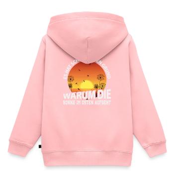 DDR Ossi Geschenk - Kinder Premium Organic Hoodie - Rosa - Hinten - AI Model Kid Female (0cm)