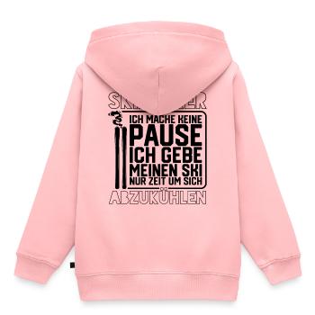Skilehrer Wintersport - Kinder Premium Organic Hoodie - Rosa - Hinten - AI Model Kid Female (0cm)