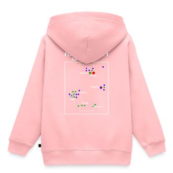 Fußball Fußballfeld Fußballzitat Fußball erklärt - Kinder Premium Organic Hoodie - Rosa - Hinten - AI Model Kid Female (0cm)