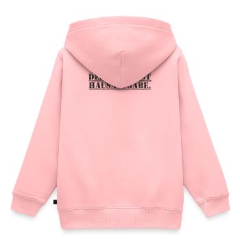 Lehrer - Der Rest ist Hausaufgabe - Kinder Premium Organic Hoodie - Rosa - Hinten - AI Model Kid Female (0cm)