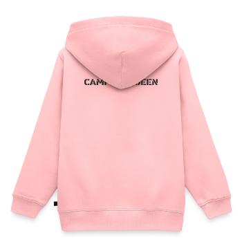 Camping - Camping Queen - Kinder Premium Organic Hoodie - Rosa - Hinten - AI Model Kid Female (0cm)